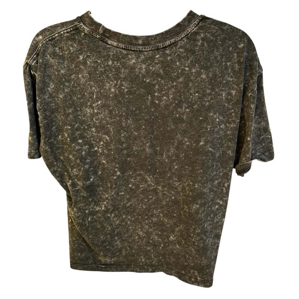 2/$12 Black Acid Wash “I ❤️ Cowboys” T-shirt - Picture 2 of 5